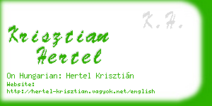krisztian hertel business card